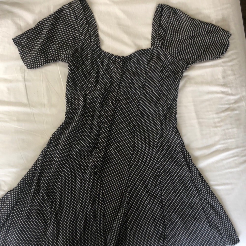 Mini dress front buttons